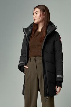 Chamarras Canada Goose Mujer México - Merritt Abrigos Negros MX6412958